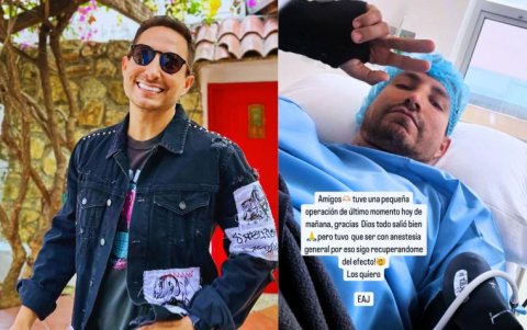 Cuando el presentador se accidentó en abril.