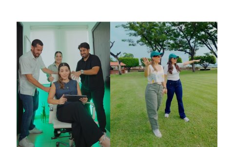 Las mentes detrás del festival, en plena faena creativa.