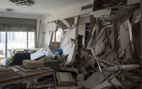 Los alrededores del número 17 de la calle Asirey Tzion, en Petah Tikva