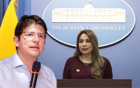 Carolina Jaramillo, vocera del Gobierno de Daniel Noboa, habló en rueda de prensa este 16 de junio.