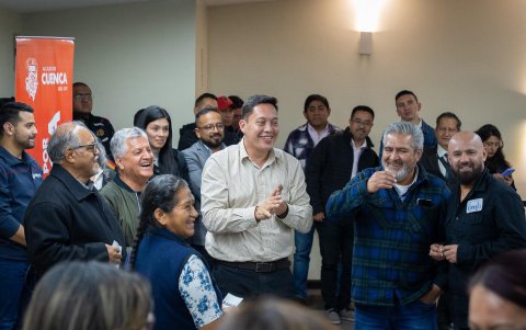 El alcalde de Cuenca, Cristian Zamora, inició sus funciones en 2023.