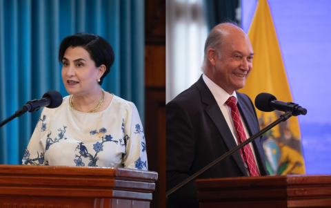 La canciller Gabriela Sommerfeld y el embajador de España, Enrique Yturriaga, destacan los logros del programa de migración circular durante un acto oficial