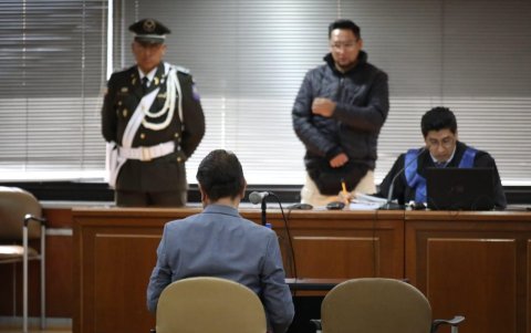 Joffre Rivera, exjuez Chone, en su testimonio anticipado, en el caso Plaga, el 14 de agosto de 2024.