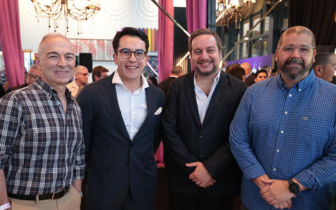 Sergio Mejía, Patricio Jaramillo, Charles González y Juan Andrés Morales.