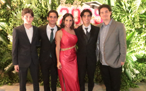 Ezequiel Valle, Jorge García, Mirella Gómez y Charlie y Juan Pablo García.
