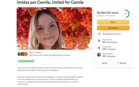Captura de pantalla de GoFundMe