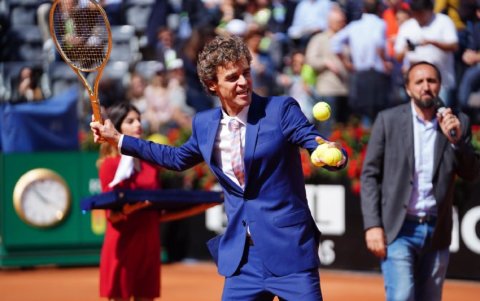 Guga Kurten en una de sus últimas apariciones en Roma.