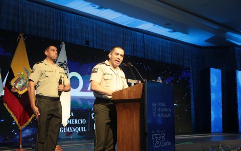 Pablo Dávila, comandante general de la Policía Nacional, destacó la corresponsabilidad entre seguridad y crecimiento económico