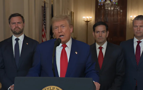 Donald Trump habló a Estados Unidos y al mundo esta noche del 21 de junio de 2025.