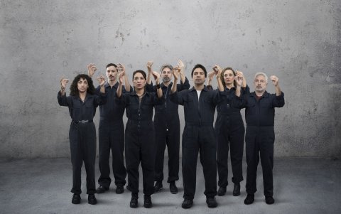 La obra Imprenteros se inauguró en 2018. En ella, la actriz sube a escena junto a sus hermanos.