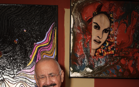 Miguel Palacios pinta desde los 16 años.