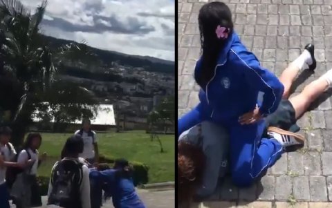 La brutal agresión a una estudiante fue grabada. Hubo personas que observaban, pero no detuvieron el ataque.