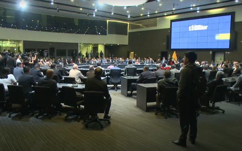 Autoridades, asambleístas, gobernadores y prensa asistieron a la rendición de cuentas del Ministerio de Gobierno