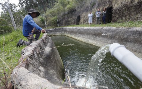 Proyecto. Este sistema permite abastecer a los vecinos con agua lluvia.