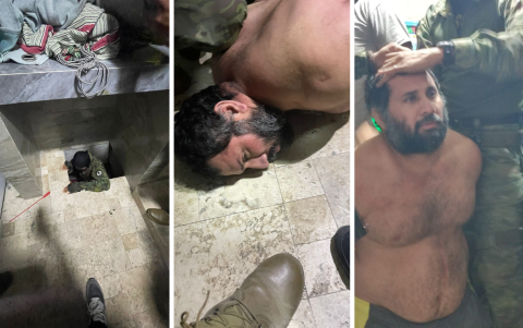 El ejercito de Ecuador compartió en X imágenes de la captura que luego borro. Son estas.