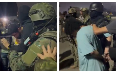 Los detenidos, quienes trabajaban como guardaespaldas de alias 'Fito', también fueron trasladados a la Base Aérea Simón Bolívar.