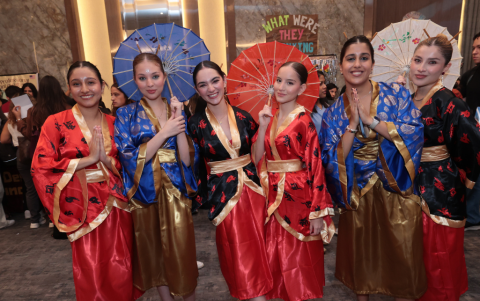 Dayanna Ibarra, María Belén Véliz, María Paula Giraldo, Ana Belén Moreno, Rossana Balladares y Ammy Gutiérrez.
