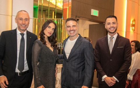 Giovanni Davoli, Elena Rampello, Roberto Manrique y Luis Eduardo Ynciarte.