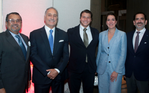 Heinz Grunauer, Bruno Leone, Peter Grunauer, Caterina Costa de García y Luis Eduardo García.