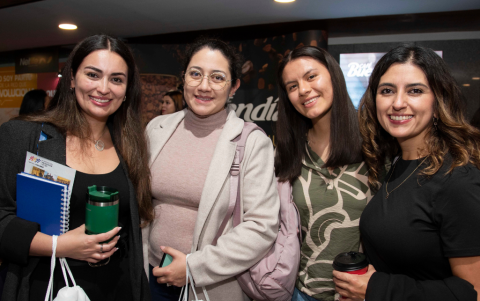 María Gloria Román, Katherine Granda, Nathaly Corella y Silvana Granizo.