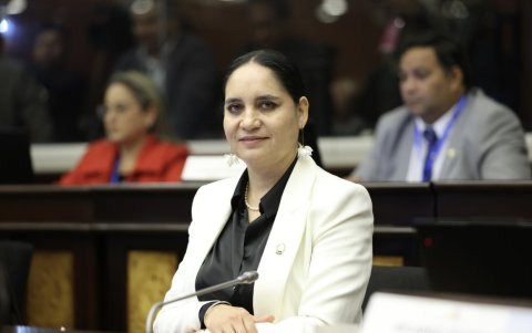 La asambleísta Mireya Pazmiño anunció el 27 de junio un proceso de fiscalización en Las Naves por el conflicto en torno a un proyecto minero