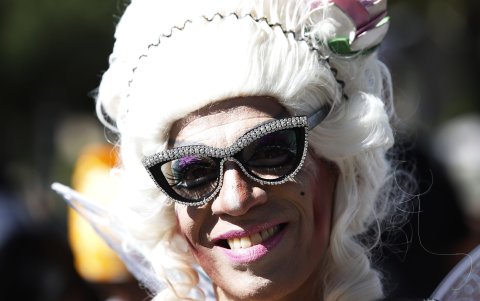 Hombres y mujeres trans encabezaron la marcha, pro primera vez.