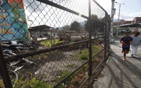 Esta es la fachada de la CDP en el área entre el velódromo y el campo de tiro con arco.
