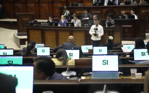 En el Pleno de la Asamblea, el correísmo y ADN pusieron los votos para aprobar las reformas al Código de la Democracia.