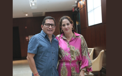 Hugo González y Luciana Gómez.