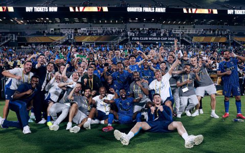 El festejo del Al Hilal tras eliminar al Manchester City en el Mundial de Clubes.