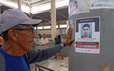 Julio Alexander Gaibor fue reportado como desaparecido el pasado 20 de junio en el cantón General Villamil