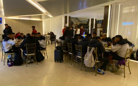 Deportivo Cuenca llegó a Loja en la madrugada del viernes 4 de julio de 2025.