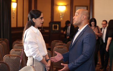 Denisse Franco y Rodrigo Constantino.