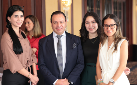 Katiuska Solano, José Alfredo González, Andrea Ojeda y María Paula Mieles.