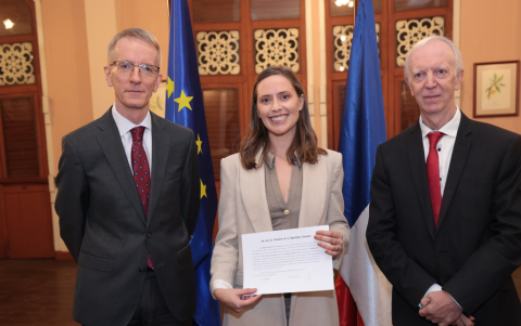 Philippe Létrilliart, Eloïse Cornu y Régis Malié.