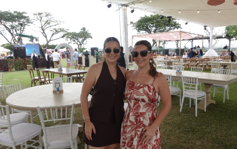 Nicole y Tammy Lovo, compartiendo detalles sobre esta primera edición que busca revolucionar la experiencia del brunch en Samborondón.