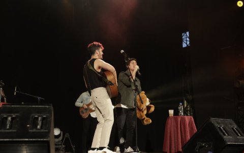 Milton Gómez compartió escenario con el artista mexicano Andrés Obregón