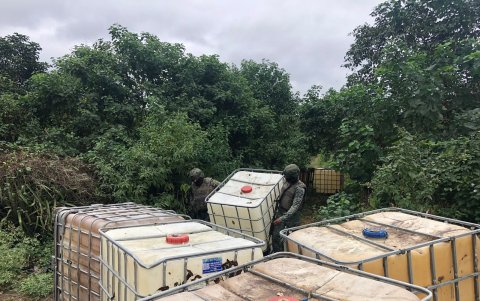 Las autoridades presumen que el sitio era utilizado para el desvío sistemático de combustible.