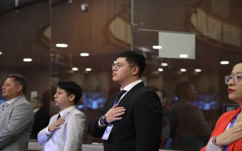 El asambleísta de ADN, Dominique Serano, en una sesión del Pleno del Legislativo.