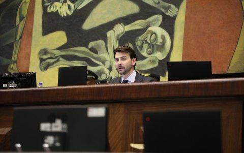 El presidente de la Asamblea, Niels Olsen, convocó al Pleno de la Asamblea para votar por la nueva terna para el Consejo de la Judicatura.