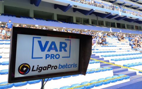 La LigaPro tiene un sistema del VAR con 12 cámaras.