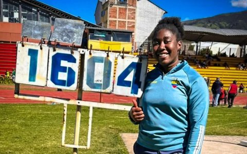 Belsy Quiñonez impuso un nuevo récord nacional Sub-20 y absoluto en lanzamiento de bala,