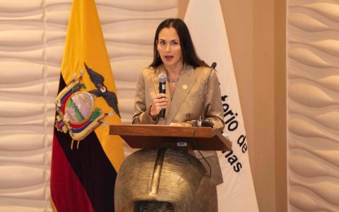 La ministra de Energía y Minas, Inés Manzano, participó este 9 de julio de 2025 en la rendición de cuentas.