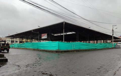 Los arreglos en la plaza Mario Mogollón tiene un avance del 90%.