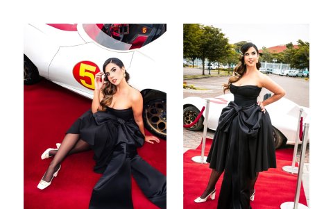 Un clásico que no falla: el negro como lenguaje visual de misterio y sofisticación.