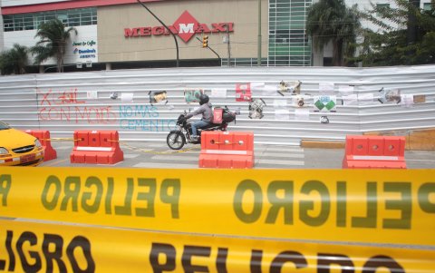 La construcción del paso elevado en Ceibos.