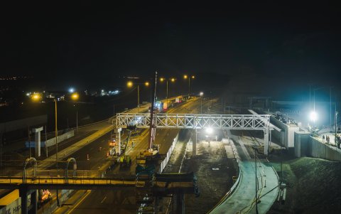 Ubicado en el kilómetro 33 de la vía Perimetral, el paso peatonal conectará a los usuarios con la Terminal Terrestre Costa.
