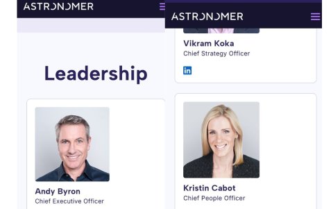 Andy Byron, CEO de Astronomer, y Kristin Cabo, directora de Recursos Humanos de Astronomer.