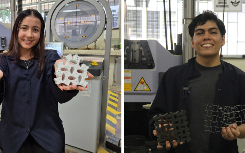 Jennifer y Ángel esperan lograr mejorar en los cimientos de los edificios para que tengan mayor resistencia sísmica