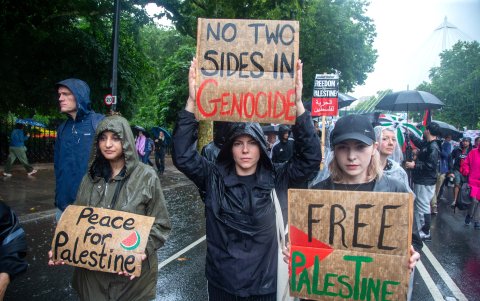 Protesta en Reino Unido